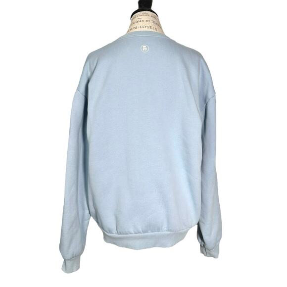 Barstool Sports | Women | Call Her Daddy I Am Unwell Sky Blue Sweatshirt | Large - Picture 3 of 12